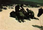 Frederic Remington Hungry Moon china oil painting reproduction